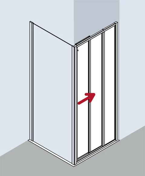 Kermi Gleittür Ibiza 2000 ST3 1200x1850, Weiss, ESG Klar, I2ST3120182AK 5 Kermi Gleittür Ibiza 2000 ST3 1200x1850, Weiss, ESG Klar, I2ST3120182AK – Bild 5