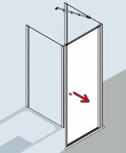 Kermi Schwingtür Ibiza 2000 STW 0750x1850, Weiss, ESG Klar Mit KermiClean, I2STW075182PK -Grohe Verkauf kiu ibiza i2stw two twvl 03 600x600