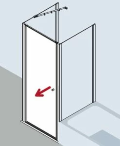 Kermi Schwingtür Ibiza 2000 STW 0750x1850, Weiss, ESG Klar Mit KermiClean, I2STW075182PK -Grohe Verkauf kiu ibiza i2stw two twvr 03 600x600