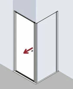 Kermi Schwingtür Ibiza 2000 STW 0750x1850, Weiss, ESG Klar Mit KermiClean, I2STW075182PK -Grohe Verkauf kiu ibiza i2stwl two 03 600x600