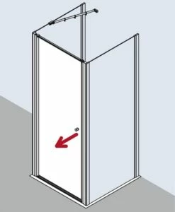 Kermi Schwingtür Ibiza 2000 STW 0750x1850, Weiss, ESG Klar Mit KermiClean, I2STW075182PK -Grohe Verkauf kiu ibiza i2stwl two two 03 600x600