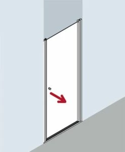 Kermi Schwingtür Ibiza 2000 STW 0750x1850, Weiss, ESG Klar Mit KermiClean, I2STW075182PK -Grohe Verkauf kiu ibiza i2stwr 03 600x600