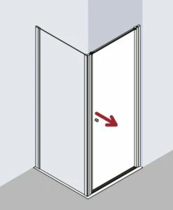 Kermi Schwingtür Ibiza 2000 STW 0750x1850, Weiss, ESG Klar Mit KermiClean, I2STW075182PK -Grohe Verkauf kiu ibiza i2stwr two 03 600x600