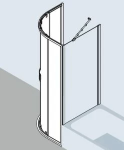 Kermi Viertelkreis Ibiza 2000 T10 V61 X1850, Weiss, ESG Klar, I2T10V61182AK -Grohe Verkauf kiu ibiza i2t twvr 03 600x600
