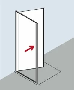 Kermi Seitenwand Ibiza 2000 TBD 1000x1850, Silber Mattglanz, ESG Klar, I2TBD100181AK -Grohe Verkauf kiu ibiza i2tbdl uk 03 600x600