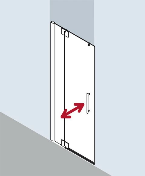 Kermi Pendeltür Pasa XP 1TL 0900x2000, Silber Hochglanz, ESG Klar Mit KermiClean, PX1TL 2 Kermi Pendeltür Pasa XP 1TL 0900x2000, Silber Hochglanz, ESG Klar Mit KermiClean, PX1TL – Bild 2