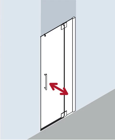 Kermi Pendeltür Pasa XP 1TL 0900x2000, Silber Hochglanz, ESG Klar Mit KermiClean, PX1TL 3 Kermi Pendeltür Pasa XP 1TL 0900x2000, Silber Hochglanz, ESG Klar Mit KermiClean, PX1TL – Bild 3