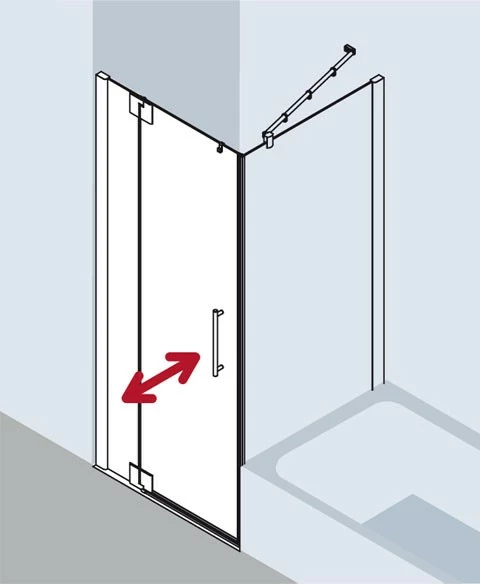 Kermi Pendeltür Pasa XP 1WR 1030x2000, Silber Mattglanz, ESG Klar, PX1WR103201AK 4 Kermi Pendeltür Pasa XP 1WR 1030x2000, Silber Mattglanz, ESG Klar, PX1WR103201AK – Bild 4