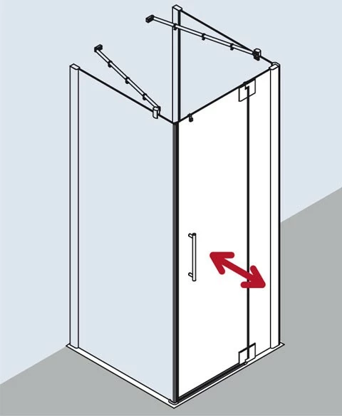 Kermi Pendeltür Pasa XP 1WR 1030x2000, Silber Mattglanz, ESG Klar, PX1WR103201AK 7 Kermi Pendeltür Pasa XP 1WR 1030x2000, Silber Mattglanz, ESG Klar, PX1WR103201AK – Bild 7
