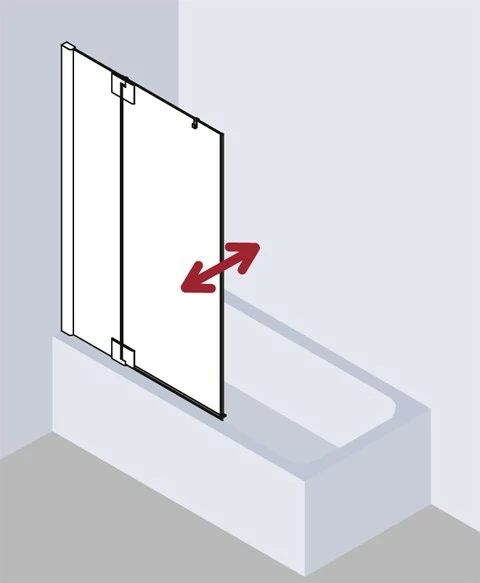 Kermi Pendelflügel Pasa XP DTL 0900x1500, Silber Hochglanz, ESG Opaco, PXDTL09015VUK 2 Kermi Pendelflügel Pasa XP DTL 0900x1500, Silber Hochglanz, ESG Opaco, PXDTL09015VUK – Bild 2
