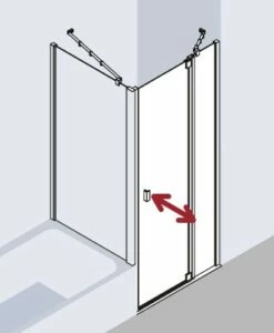 Kermi Pendeltür Raya 1GR 0780x1850, Silber Hochglanz, ESG Opaco Mit KermiClean, RA1GR 17 Kermi Pendeltür Raya 1GR 0780x1850, Silber Hochglanz, ESG Opaco Mit KermiClean, RA1GR -Grohe Verkauf kiu raya ra1gr tvd 03 600x600