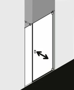 Kermi Pendeltür Raya 1OL 1530x1850, Silber Mattglanz, ESG Opaco Mit KermiClean, RA1OL -Grohe Verkauf kiu raya ra1or 03 600x600