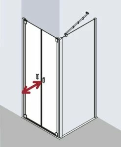 Kermi Pendeltür Raya PTD 0750x2000, Silber Hochglanz, ESG Opaco Mit KermiClean, RAPTD -Grohe Verkauf kiu raya raptdl twd 03 600x600