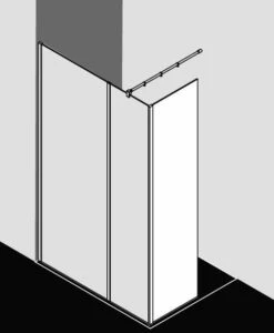 Kermi Festfeld Walk-In XB FFW 0400x2000, Silber Hochglanz, ESG Spiegelglas, XBFFW04020VJK -Grohe Verkauf kiu walkinbasic xbwiwwihffwl 3c 600x600