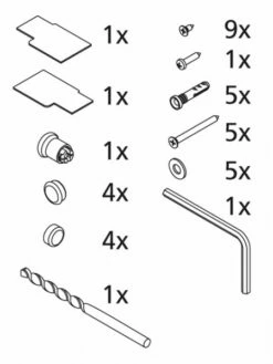 Kermi ZBIN023 Set Montagekleinteile, 2528865