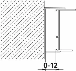 Kermi Wandanschluss-Profil Ibiza 2000 WAWAS2000 Weiss, ZDWAWASI22002K