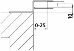 Kermi Wandanschluss-Profil Nova 2000 WWPRO2000 Weiss, ZDWWPRON22002K