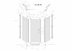 Kermi Fünfeck Ibiza 2000 47L 1000x2000, Weiss, ESG Opaco, I247L100202UK -Grohe Verkauf kix i2fd 600x600 14