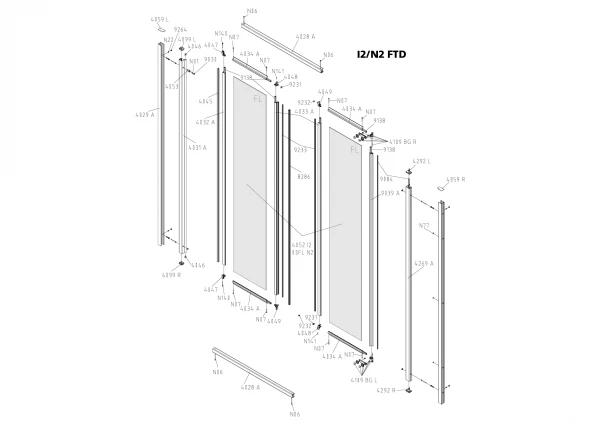 Kermi Falttür Ibiza 2000 FTD 0700x1850, Weiss, ESG Klar Mit KermiClean, I2FTD070182PK 10 Kermi Falttür Ibiza 2000 FTD 0700x1850, Weiss, ESG Klar Mit KermiClean, I2FTD070182PK – Bild 10