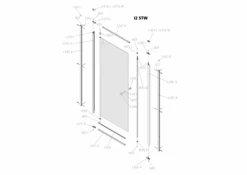 Kermi Schwingtür Ibiza 2000 STW 0750x1850, Weiss, ESG Klar Mit KermiClean, I2STW075182PK -Grohe Verkauf kix i2stw 600x600