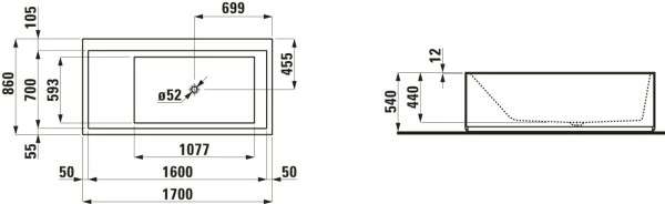 LAUFEN Badewanne Kartell · LAUFEN 1700x860x440, Weiß, Mit LED, 22333.2, 2233320006161 3 LAUFEN Badewanne Kartell · LAUFEN 1700x860x440, Weiß, Mit LED, 22333.2, 2233320006161 – Bild 3