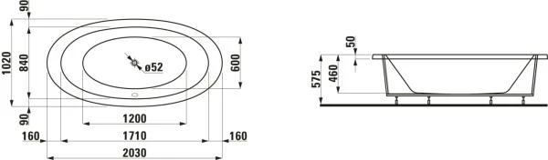 LAUFEN Badewanne Il Bagno Alessi One, 2030x1020x460,weiß, 24397.0, 2439700000001 2 LAUFEN Badewanne Il Bagno Alessi One, 2030x1020x460,weiß, 24397.0, 2439700000001 – Bild 2