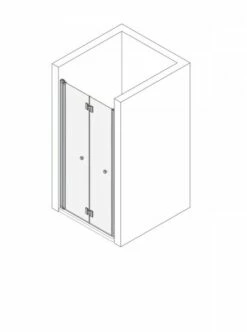 Koralle Faltdusche MyDay NFTA R 100, VB04110020D81