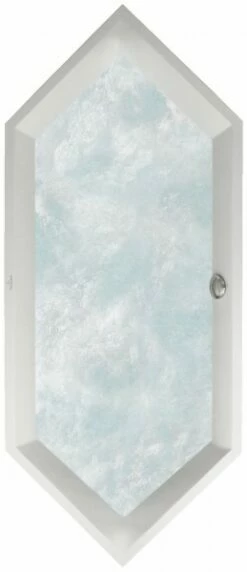 Villeroy & Boch Whirlpool Squaro, Weiss, Combipool Comfort, T. Pos. 1, Trio Ablauf