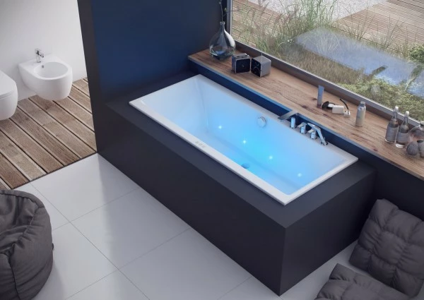 Neuesbad Acryl Rechteck Badewanne Slim, 1800x805 Mm, Weiss 2 Neuesbad Acryl Rechteck Badewanne Slim, 1800x805 Mm, Weiss – Bild 2