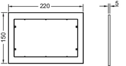 Tece TECEnow Distanzrahmen Schwarz , 9240415 7 Tece TECEnow Distanzrahmen Schwarz , 9240415 -Grohe Verkauf tcv 9240410 w 600x600