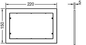 Tece TECEnow Distanzrahmen Schwarz , 9240415 4 Tece TECEnow Distanzrahmen Schwarz , 9240415 – Bild 4