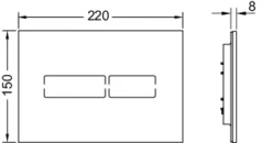 TECE Lux Mini Betätigungsplatte Mit Elektronischer Touch-Betätigung Schwarz, 9240961 8 TECE Lux Mini Betätigungsplatte Mit Elektronischer Touch-Betätigung Schwarz, 9240961 -Grohe Verkauf tcv 9240960 1 w 600x600