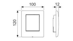 Tece TECEplanus Urinal-Betätigungsplatte Inkl. Kartusche Weiss Matt, 9242312 -Grohe Verkauf tcv 924231x w 600x600
