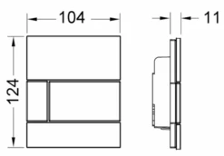 Tece TECEsquare-Urinalbetätigung, 9242807 -Grohe Verkauf tcv 9242800 w 600x600