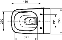 TECEone WC-Keramik Mit Duschfunktion, Kaltwasser, 9700201 5 TECEone WC-Keramik Mit Duschfunktion, Kaltwasser, 9700201 – Bild 5