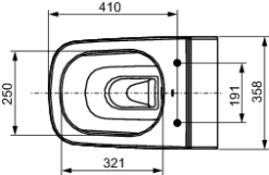 TECEone WC-Keramik Ohne Duschfunktion Tiefspüler, Weiß, 9700204 -Grohe Verkauf tcv 9700202c w 600x600