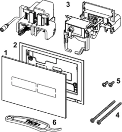 TECE Lux Mini Betätigungsplatte Mit Elektronischer Touch-Betätigung Schwarz, 9240961 9 TECE Lux Mini Betätigungsplatte Mit Elektronischer Touch-Betätigung Schwarz, 9240961 -Grohe Verkauf tcx lux mini wc et w 600x600