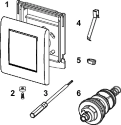 Tece TECEplanus Urinal-Betätigungsplatte Inkl. Kartusche Weiss Matt, 9242312 -Grohe Verkauf tcx planus urinal et w 600x600
