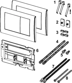 Tece Betätigungsplatte TECEplanus, 9240312 -Grohe Verkauf tcx planus wc et w 600x600