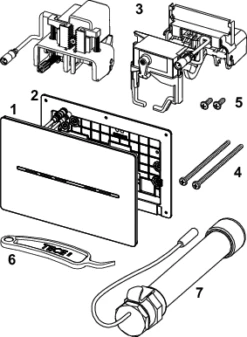 TECEsolid WC-Elektronik, 6 V-Batterie, Schwarz Matt, 9240465 9 TECEsolid WC-Elektronik, 6 V-Batterie, Schwarz Matt, 9240465 -Grohe Verkauf tcx solid elektronik 6v wc et w 600x600