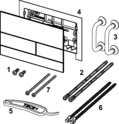 Tece TECEsquare II Met. WC-Betätigungsplatte 7 Tece TECEsquare II Met. WC-Betätigungsplatte -Grohe Verkauf tcx square 2 wc et w 600x600