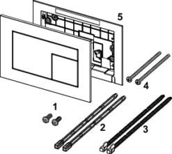 TECEvelvet WC-Betätigung Grigio Efeso / Steingrau, 9240734 -Grohe Verkauf tcx velvet wc et w 600x600