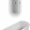 Villeroy & Boch Badewanne Loop&Friends UBA180LFO7PDBCV 1800x800 Oval Acryl Weiß Alpin, A180LFO7PDBCV